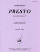 Presto from Oxford Symphony #4 2 Clarinets and Bassoon Trio opt. Bass Clarinet cover